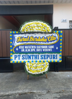 Papan Bunga Duka di Pelepat