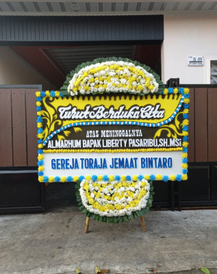 Papan Bunga Duka di Pelepat